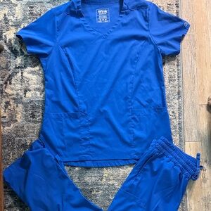 Wink Boundless Blue Women's Scrub Set